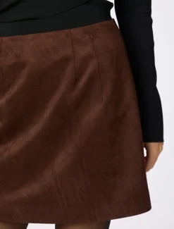 neo noir Hemie Imitated Suede Nederdel - Brun brown Best