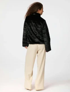 neo noir Kahlia Shaved Faux Fur Jakke - Sort black Best