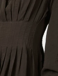 neo noir Kankata Kjole - Mørkebrun Dark Brown New