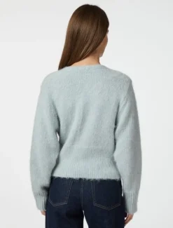 neo noir Kilua Fluffy Wrap Bluse - Lyseblå light blue Online