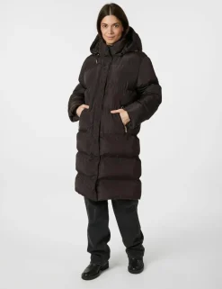 neo noir Lucette Puffer Jakke - Mørkebrun Dark Brown Discount