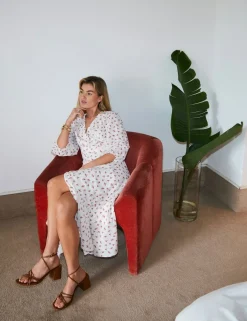 neo noir Malinga Simple Flower Kjole - print Best