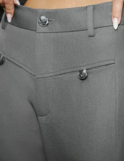 neo noir Massie Structure Bukser - Grå grey