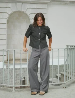 neo noir Massie Structure Bukser - Grå grey