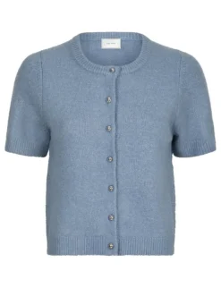 neo noir Mitta Knit Cardigan - Blå blue Clearance