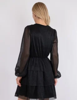 neo noir Nene Glitz Kjole - Sort black Best