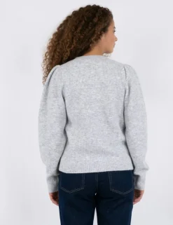 neo noir Nuna Strik Cardigan - Grå grey New