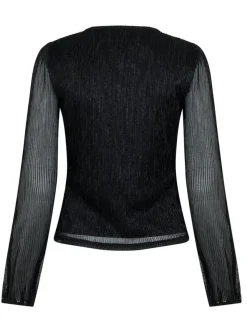 neo noir Ralph Glitz Bluse - Sort black Online