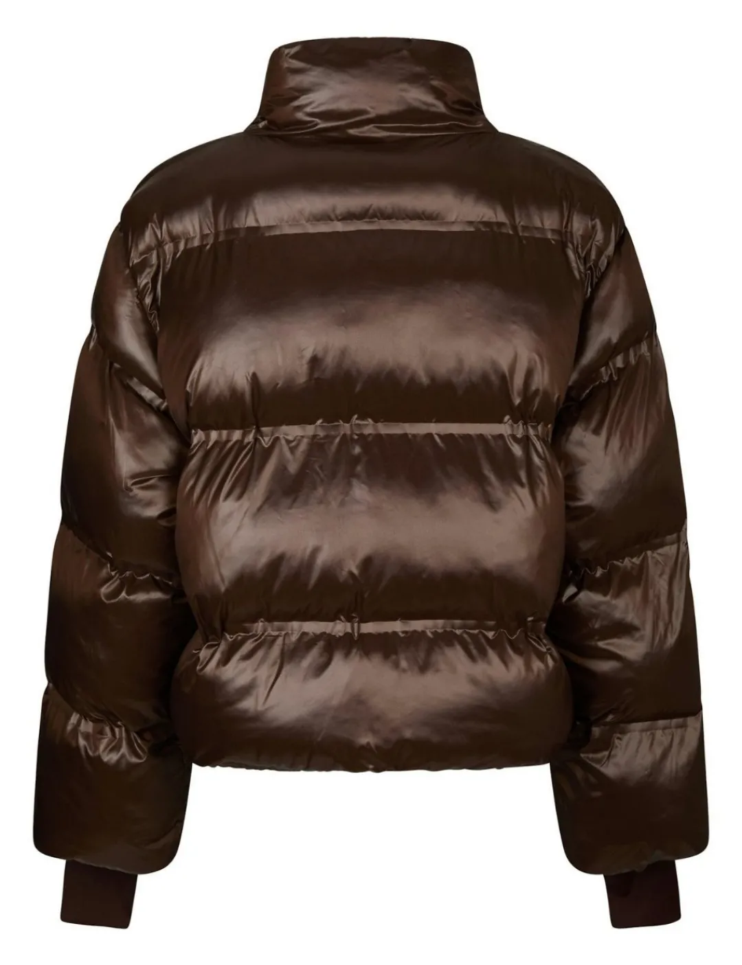 neo noir Rhea Shiny Pufferjakke - Mørkebrun Dark Brown New