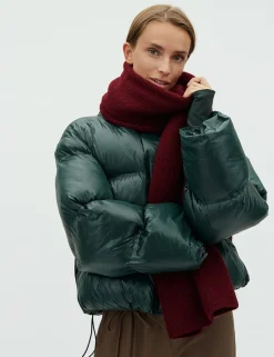 neo noir Rhea Shiny Pufferjakke - Mørkegrøn mørkegrøn Sale