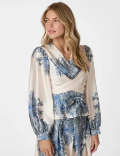 neo noir Rista Paisley Border Bluse - print Clearance