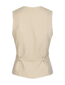 neo noir Samara Melange Vest - Sand beige Outlet
