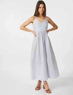 neo noir Savani Stripe Kjole - Stribet striped Best