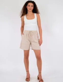 neo noir Shea Linen Shorts - Sand beige Clearance