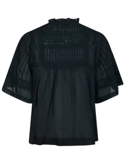 neo noir Siama S Voile Bluse - Blå blue Hot