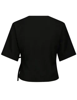 neo noir Simmo Eyelet Bluse - Sort black