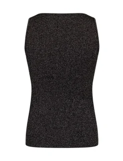 neo noir Talia Glitter Knit Top - Sort black Best