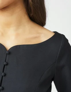 neo noir Tango Structure Top - Mørkeblå Dark Blue Sale