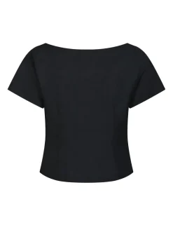 neo noir Tango Structure Top - Mørkeblå Dark Blue Sale