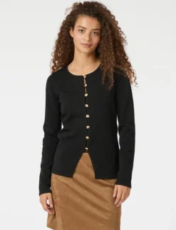 neo noir Teller Knit Cardigan - Sort black Discount