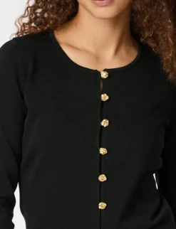 neo noir Teller Knit Cardigan - Sort black Discount