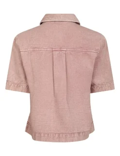 neo noir Tiki Solid Skjorte - Rosa rose New