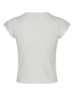 neo noir Tirra Knit Tee - Hvid white Best