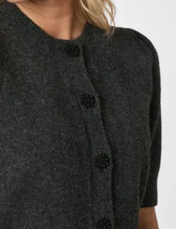 neo noir Trudy Deco Strik Cardigan - Grå grey Sale