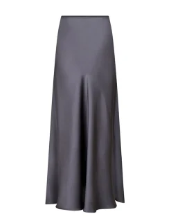 neo noir Vicky Heavy Sateen Nederdel - Grå grey Online