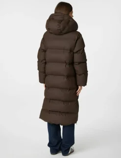 neo noir Viviana C Puffer Jakke - Mørkebrun Dark Brown Hot