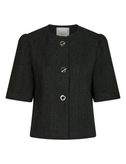 neo noir Xanthe Herringbone Blazer - Grå grey Best