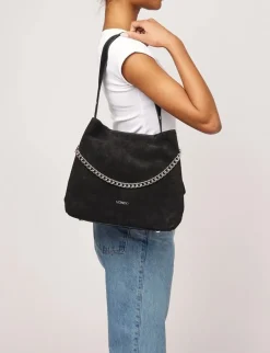 nunoo Chiara New Suede Taske - Sort black Sale