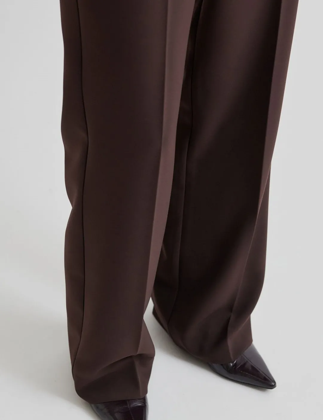 second female Fique Classic Bukser - Mørkebrun Dark Brown Online