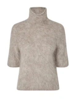 second female Karla Knit SS Strik - Grå grey Outlet