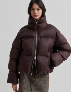 second female Riya Puffer Jakke - Mørkebrun Dark Brown Best