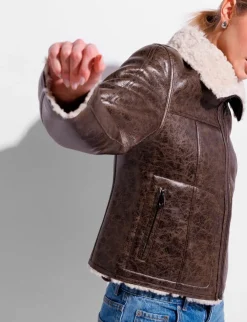 urbancode BJ19702 Vendbar Pilotjakke - Brun brown Online