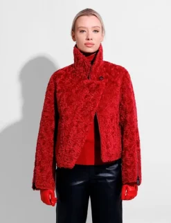 urbancode BJ19702 Vendbar Pilotjakke - Rød red Best