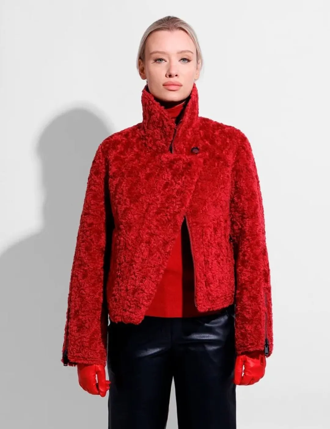 urbancode BJ19702 Vendbar Pilotjakke - Rød red Best